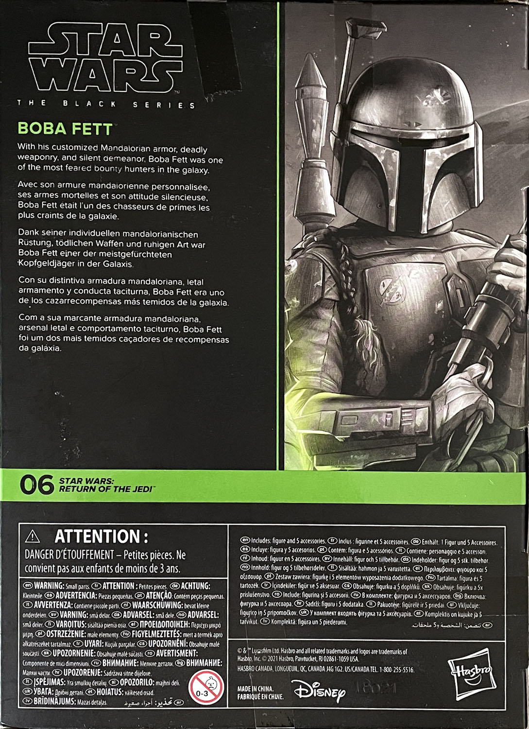 Boba Fett (Deluxe) - Disney/Hasbro (Star Wars The Black Series 6) action figure collectible - Main Image 2