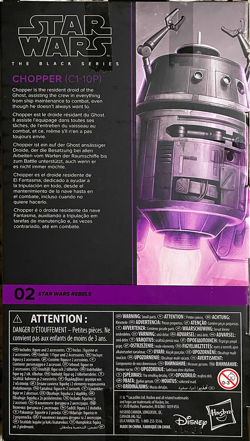 C1-10P (Chopper) - Disney/Hasbro (Star Wars The Black Series 6) action figure collectible - Main Image 2