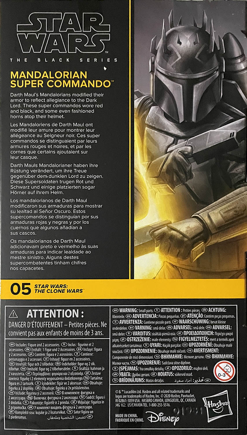 Clone Wars: Mandalorian Super Commando - Hasbro (Star Wars The Black Series 6) action figure collectible - Main Image 2