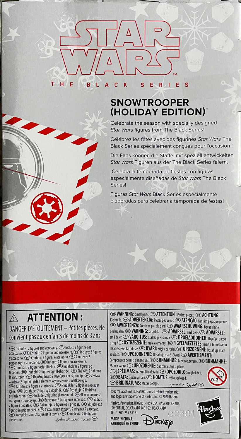 Snowtrooper - Star Wars Black Series (Holiday Edition) - Hasbro (Star Wars) action figure collectible - Main Image 2