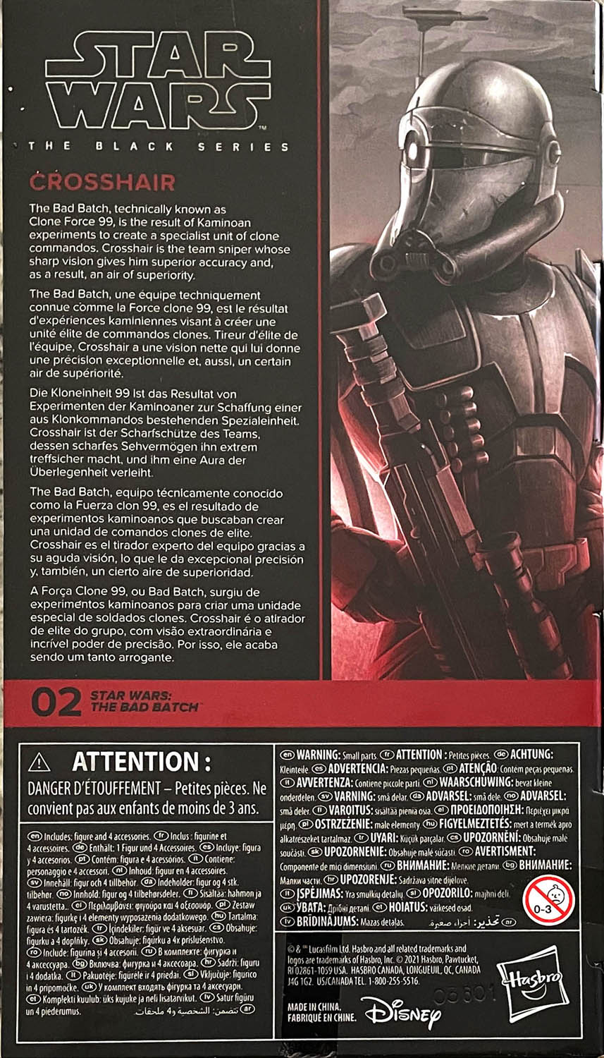 Crosshair - Disney/Hasbro (Star Wars The Black Series 6) action figure collectible - Main Image 2