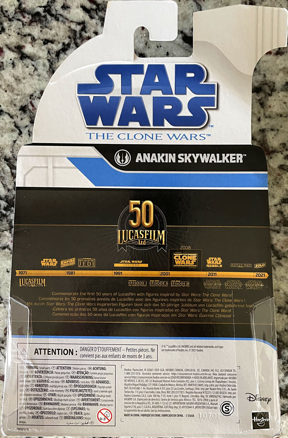 Anakin Skywalker - Disney/Hasbro (Star Wars The Black Series 6) action figure collectible - Main Image 2