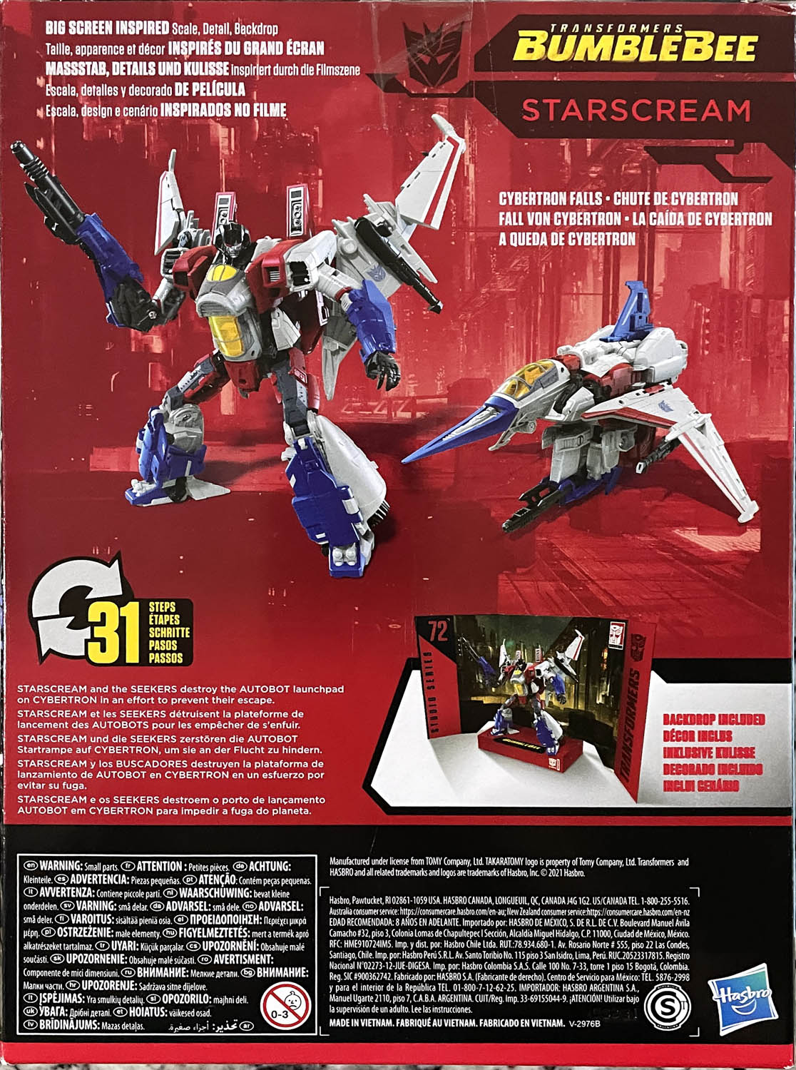 Starscream - Hasbro (Transformers: Studio Series) action figure collectible - Main Image 2