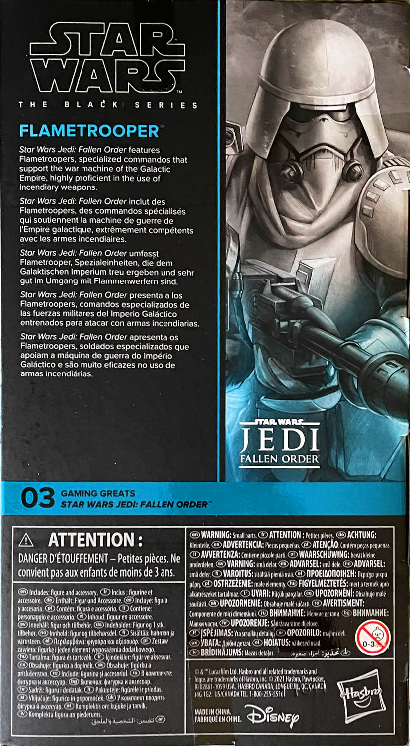 Flametrooper - Disney/Hasbro (Star Wars The Black Series 6) action figure collectible - Main Image 2