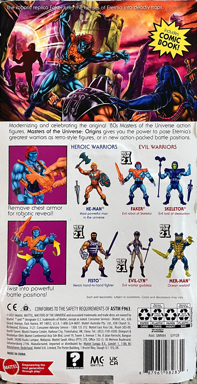 Faker - Mattel (Masters Of The Universe Origins) action figure collectible - Main Image 2