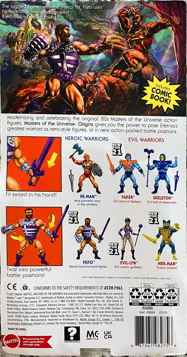 Fisto - Mattel (Masters Of The Universe Origins) action figure collectible - Main Image 2