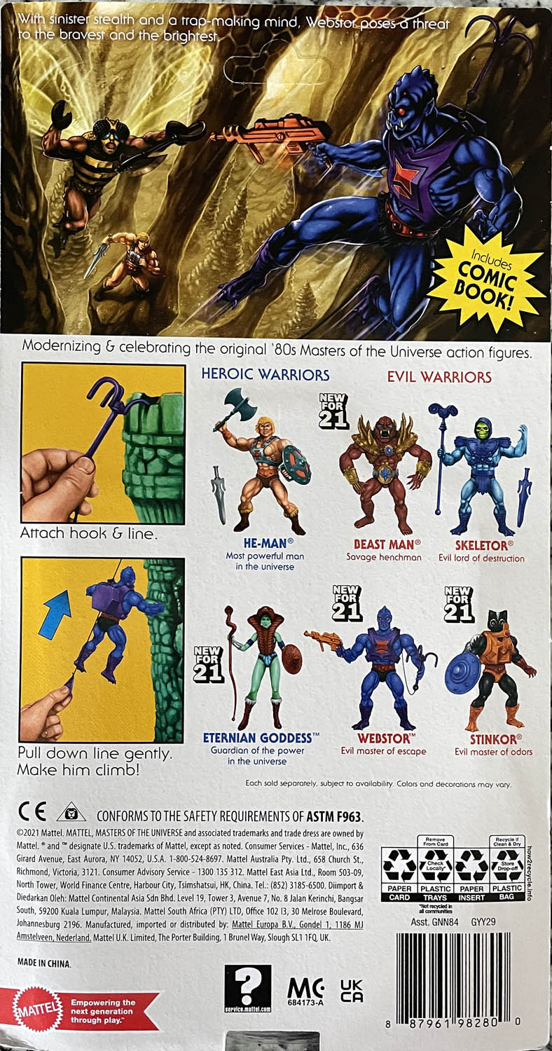 Webstor - Mattel (Masters Of The Universe Origins) action figure collectible - Main Image 2