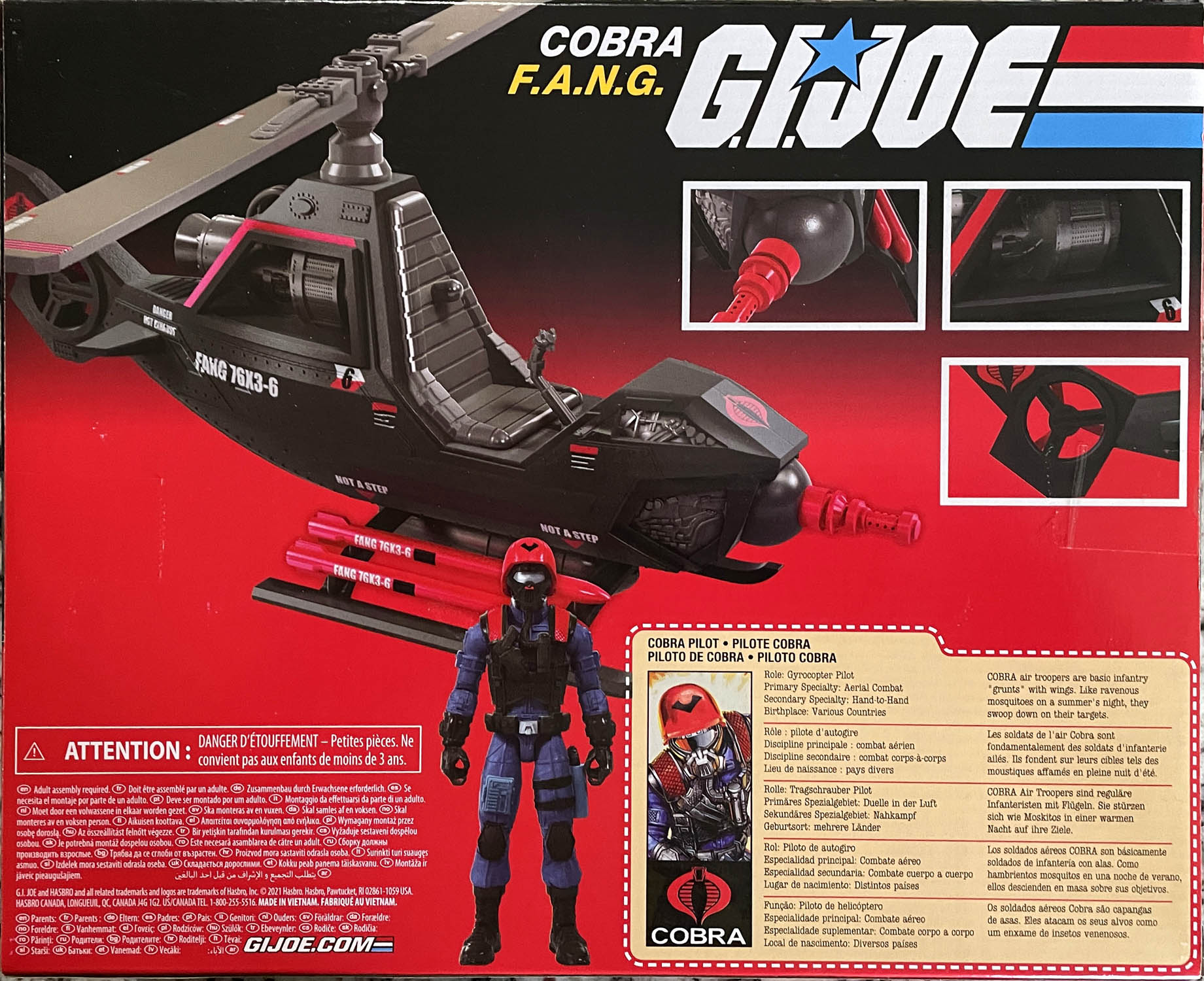 Cobra F.A.N.G - Hasbro (G.I. Joe Retro Collection) action figure collectible - Main Image 2