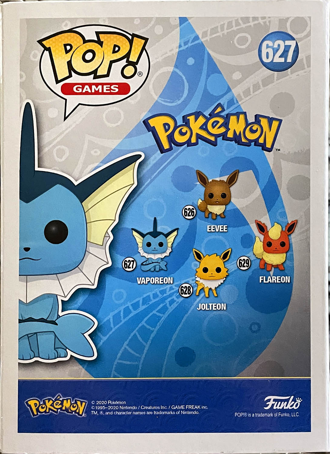 Vaporeon 627 - Funko (Pop! Games) action figure collectible - Main Image 2