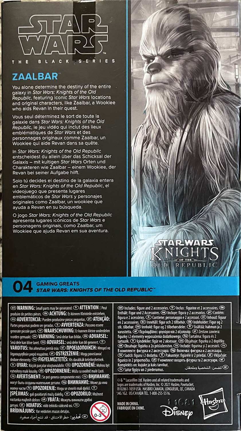 Zaalbar TBS [P4] GG04 (GameStop Exclusive) - Hasbro (Star Wars The Black Series 6) action figure collectible - Main Image 2