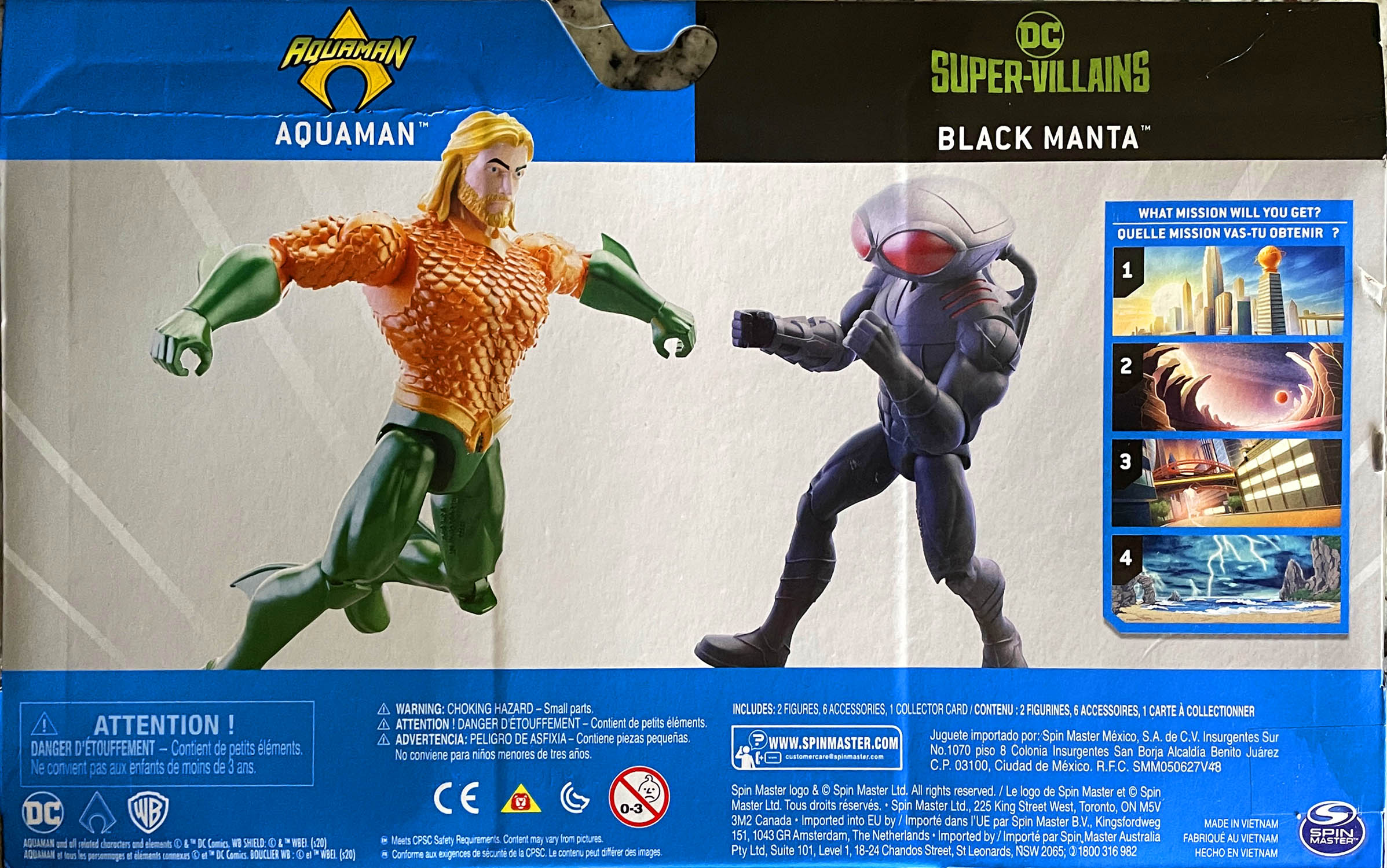 Aquaman and Black Manta - Spin Master (DC Heroes Unite) action figure collectible - Main Image 2