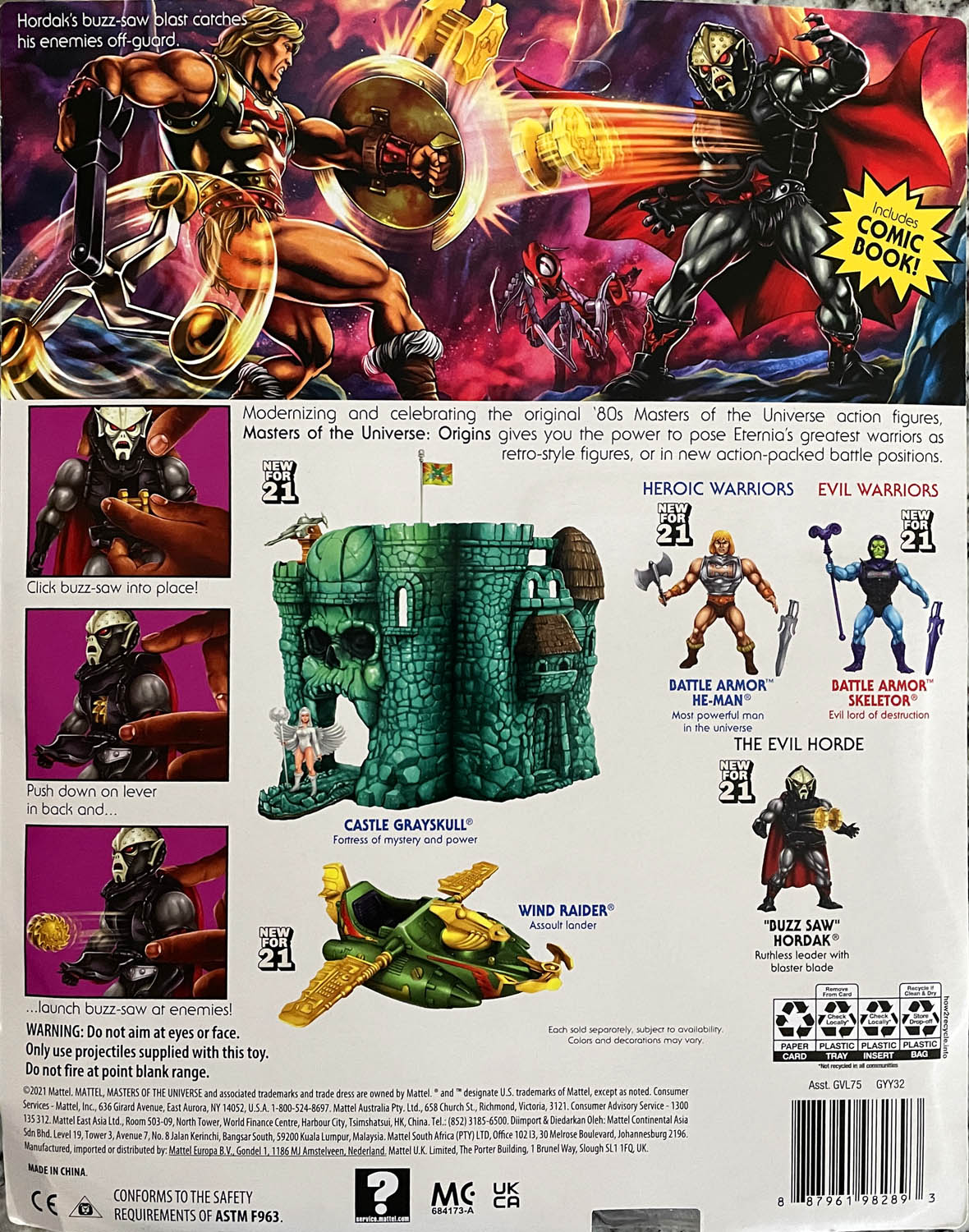 MOTU Origins: Hordak (Buzzsaw) - Mattel (Masters of the Universe: Origins) action figure collectible - Main Image 2