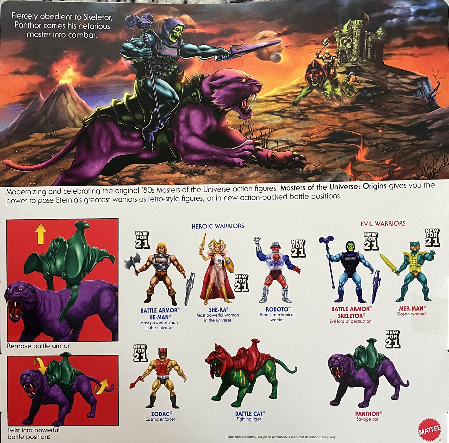 Panthor - Mattel (Masters Of The Universe Origins) action figure collectible - Main Image 2