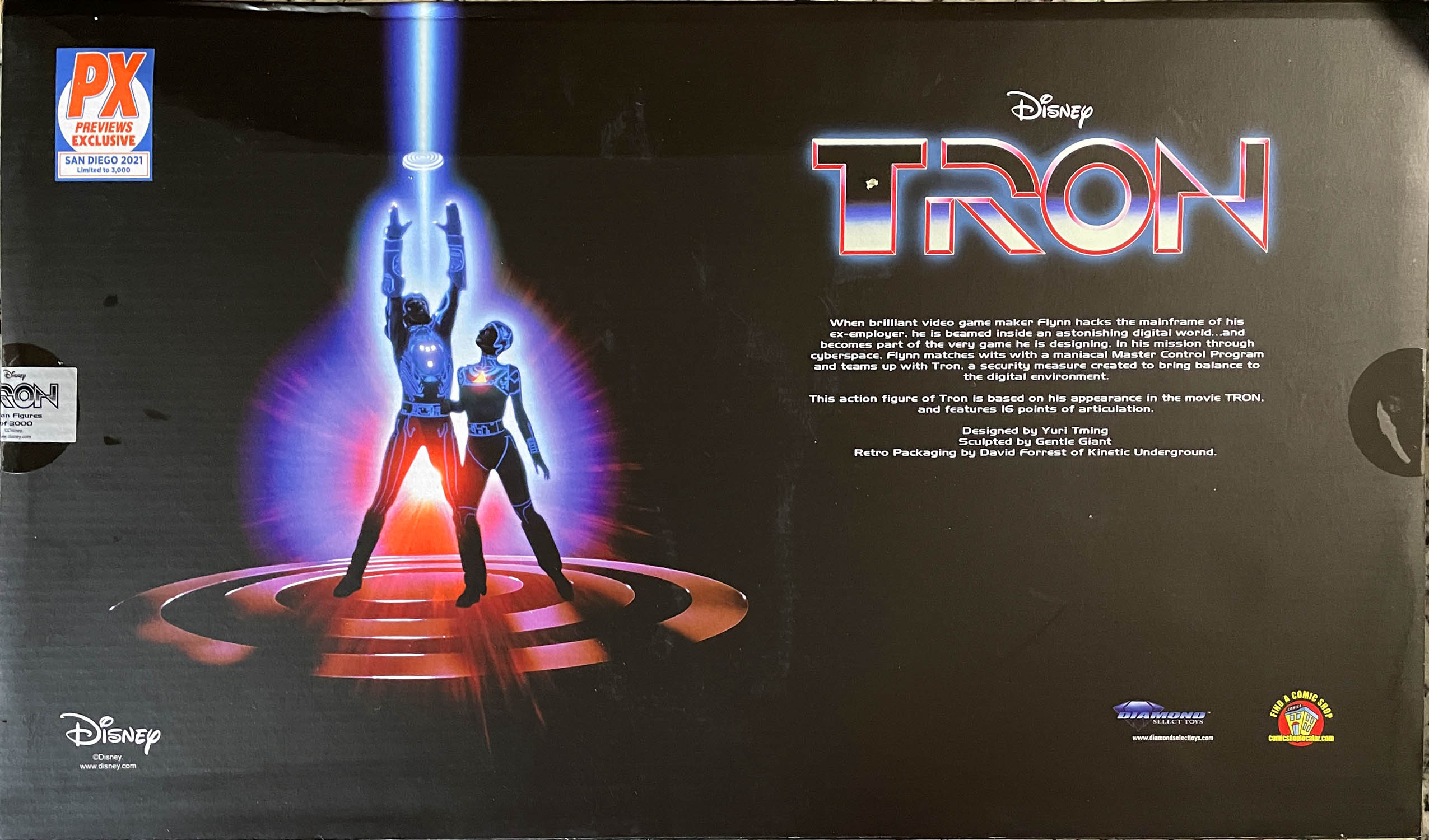 Tron Retro 3-Pack - Diamond Select (Tron) action figure collectible - Main Image 2