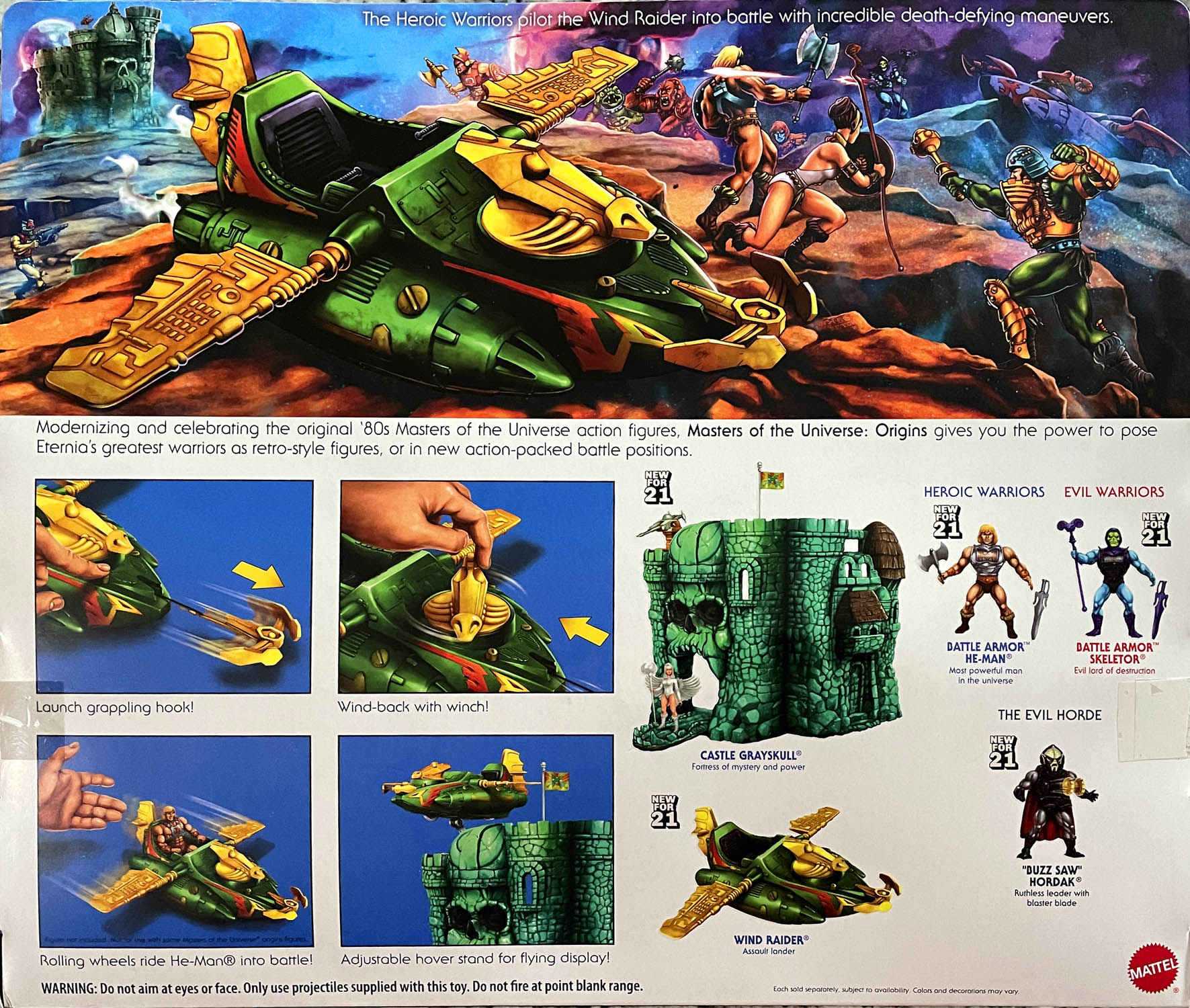 Wind Raider - Mattel (Master Of The Universe: Origins) action figure collectible - Main Image 2