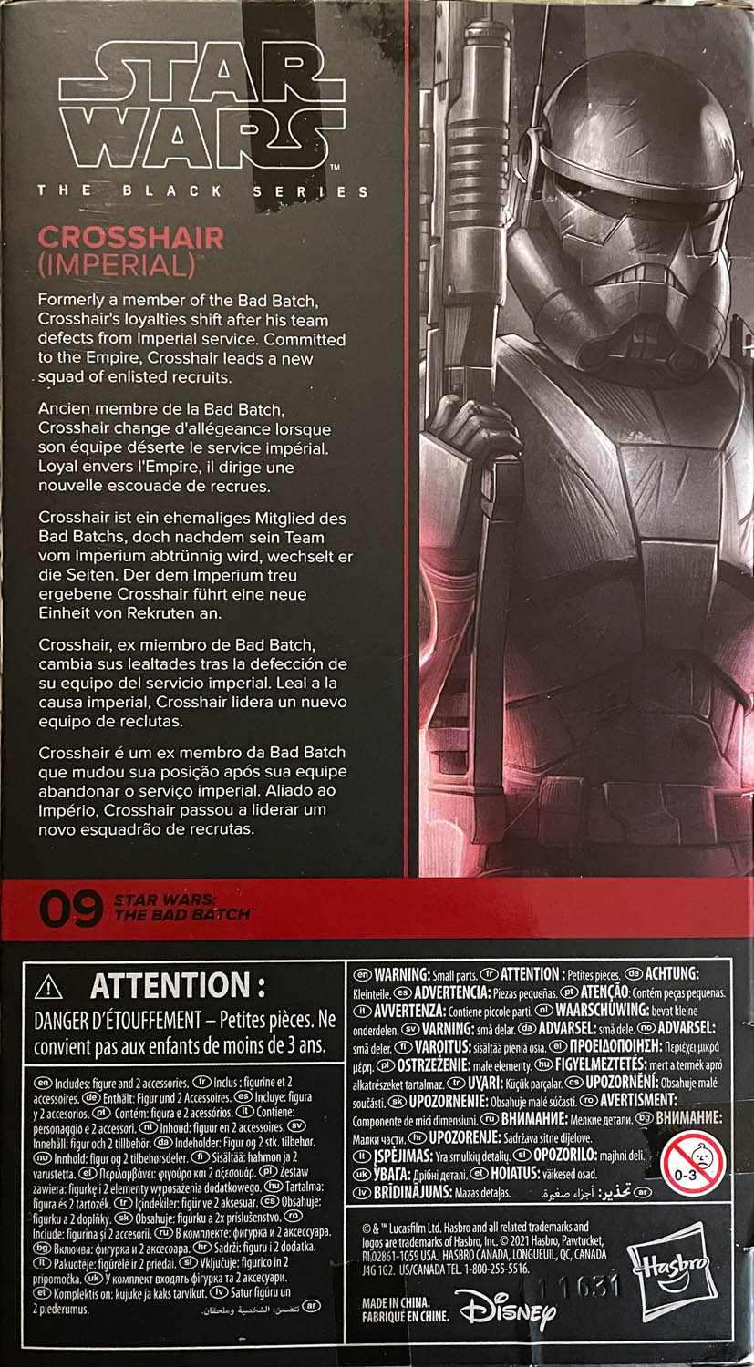 Crosshair (Imperial) - Disney/Hasbro (Star Wars The Black Series 6) action figure collectible - Main Image 2