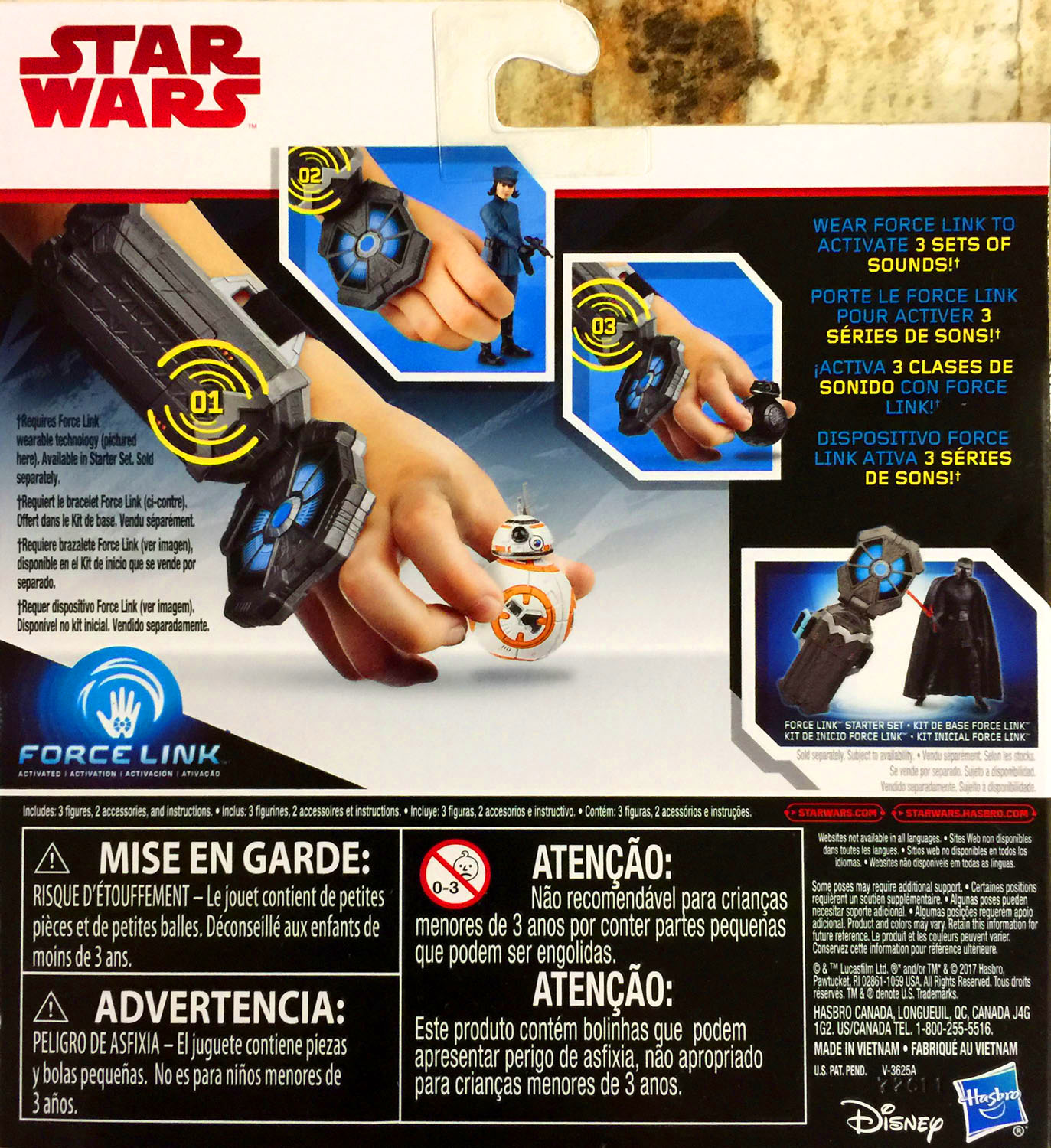 Rose (First Order Disguise) 3-Pack - Disney/Hasbro (Star Wars The Last Jedi) action figure collectible - Main Image 2