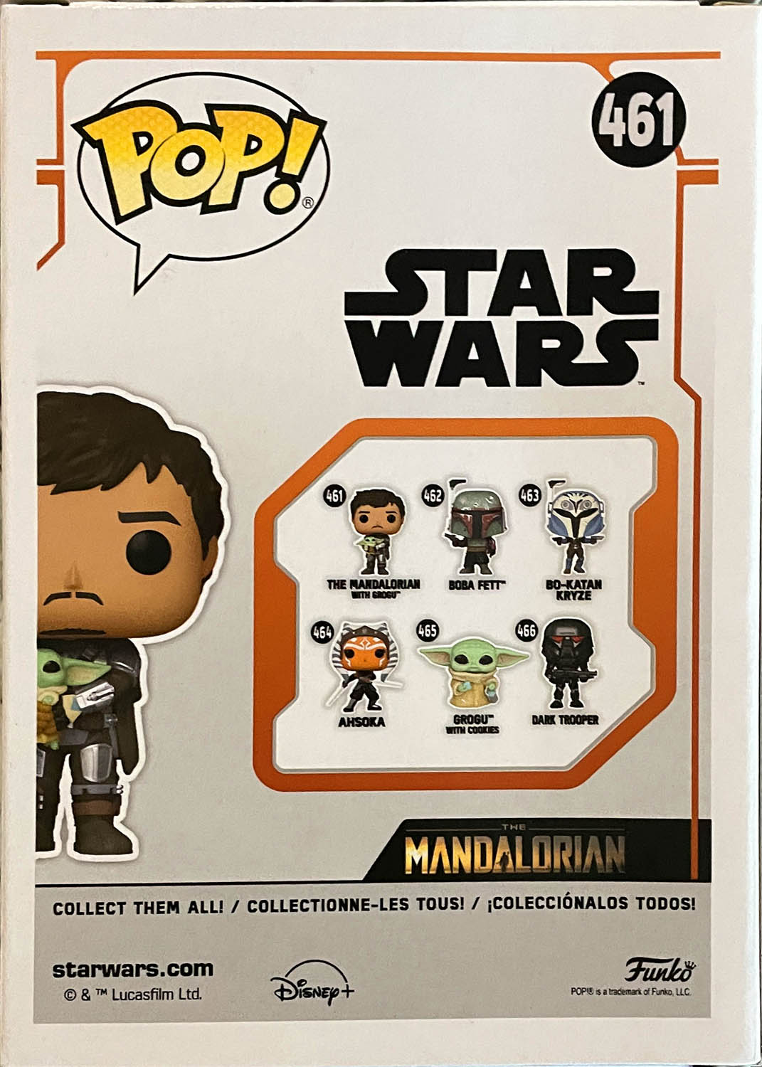 The Mandalorian with Grogu 461 - Funko (Pop! Star Wars) action figure collectible - Main Image 2