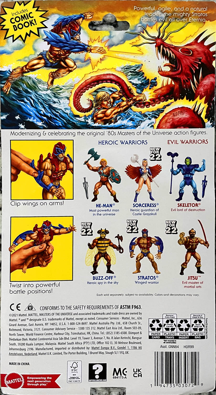 Stratos - Mattel (Masters Of The Universe Origins) action figure collectible - Main Image 2