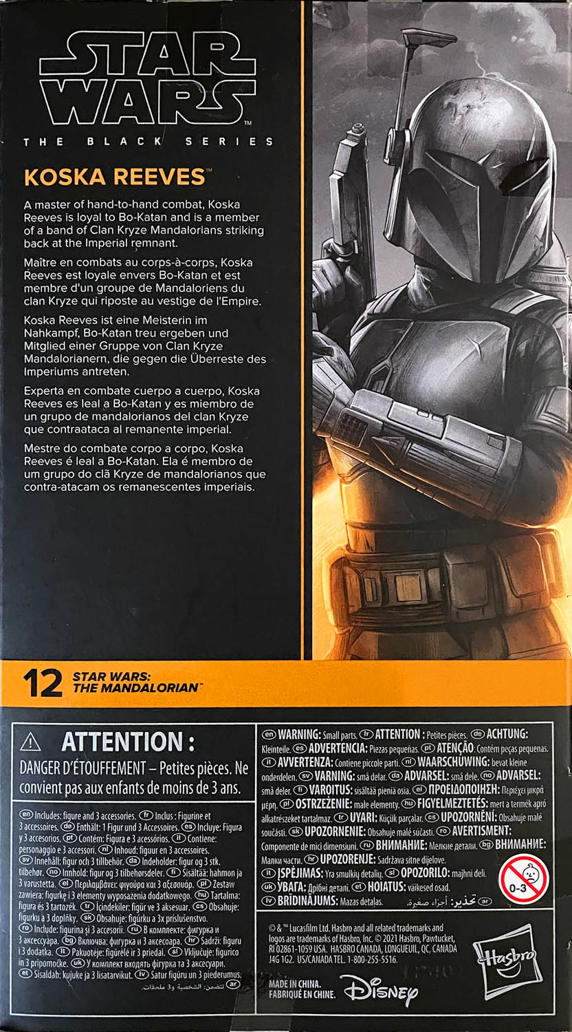 Koska Reeves - Disney/Hasbro (Star Wars The Black Series 6) action figure collectible - Main Image 2