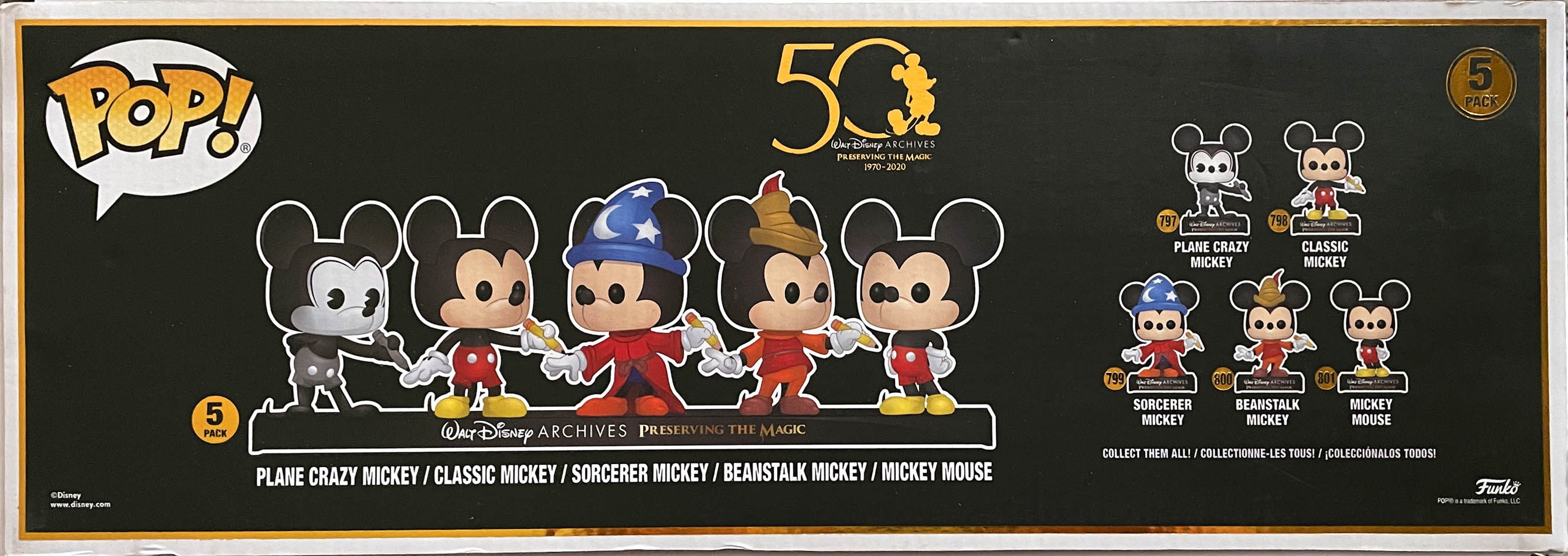 Mickey Mouse Preserving the Magic 5 Pack - Funko (Pop! Disney) action figure collectible - Main Image 2