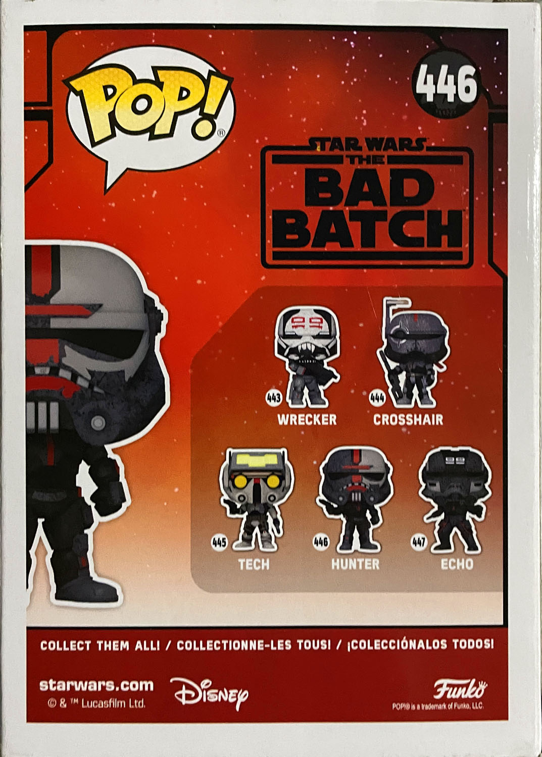 Hunter 446 - Funko (Pop! Star Wars) action figure collectible - Main Image 2