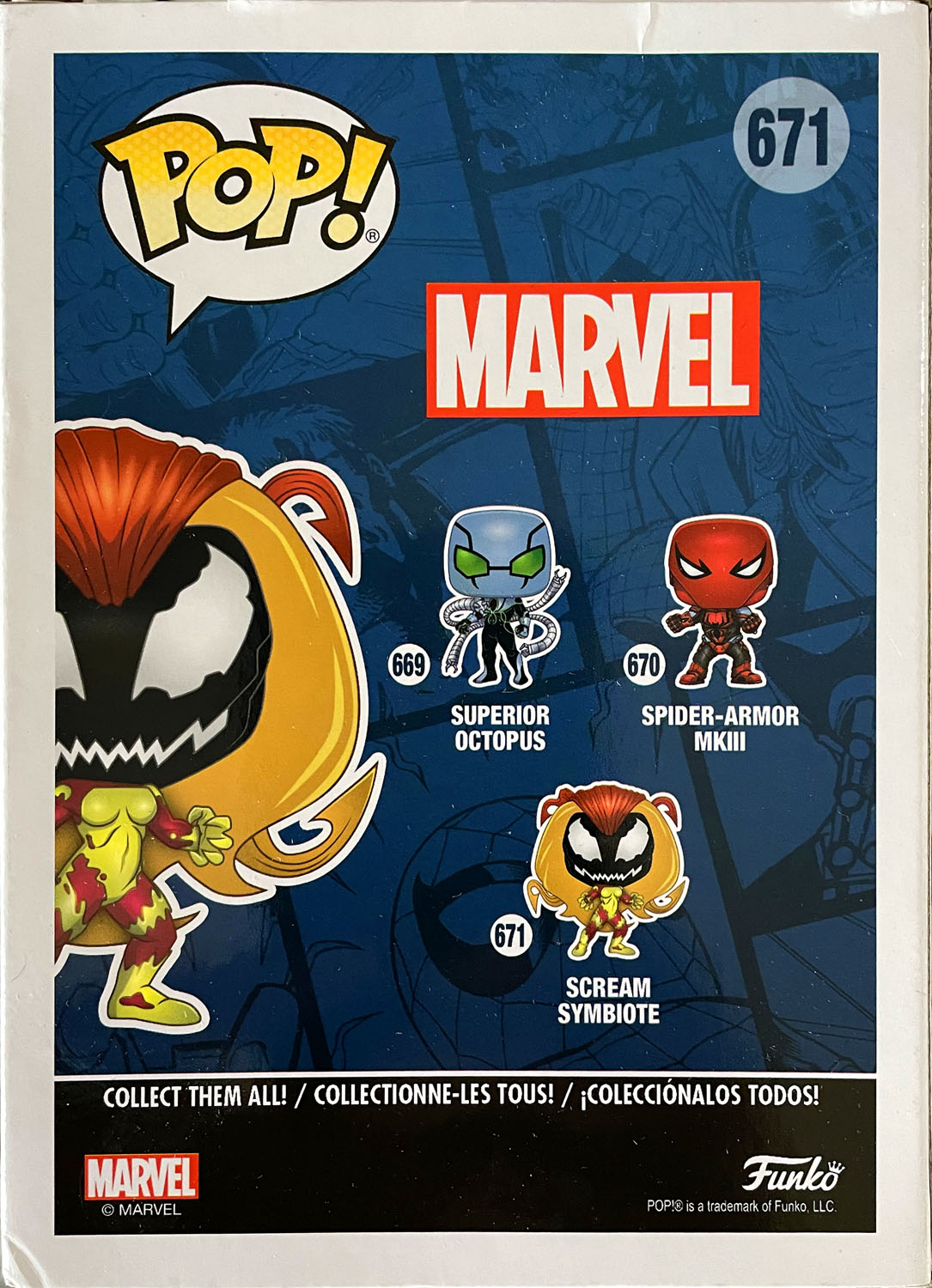 Scream Symbiote 671 - Funko (POP! MARVEL) action figure collectible - Main Image 2