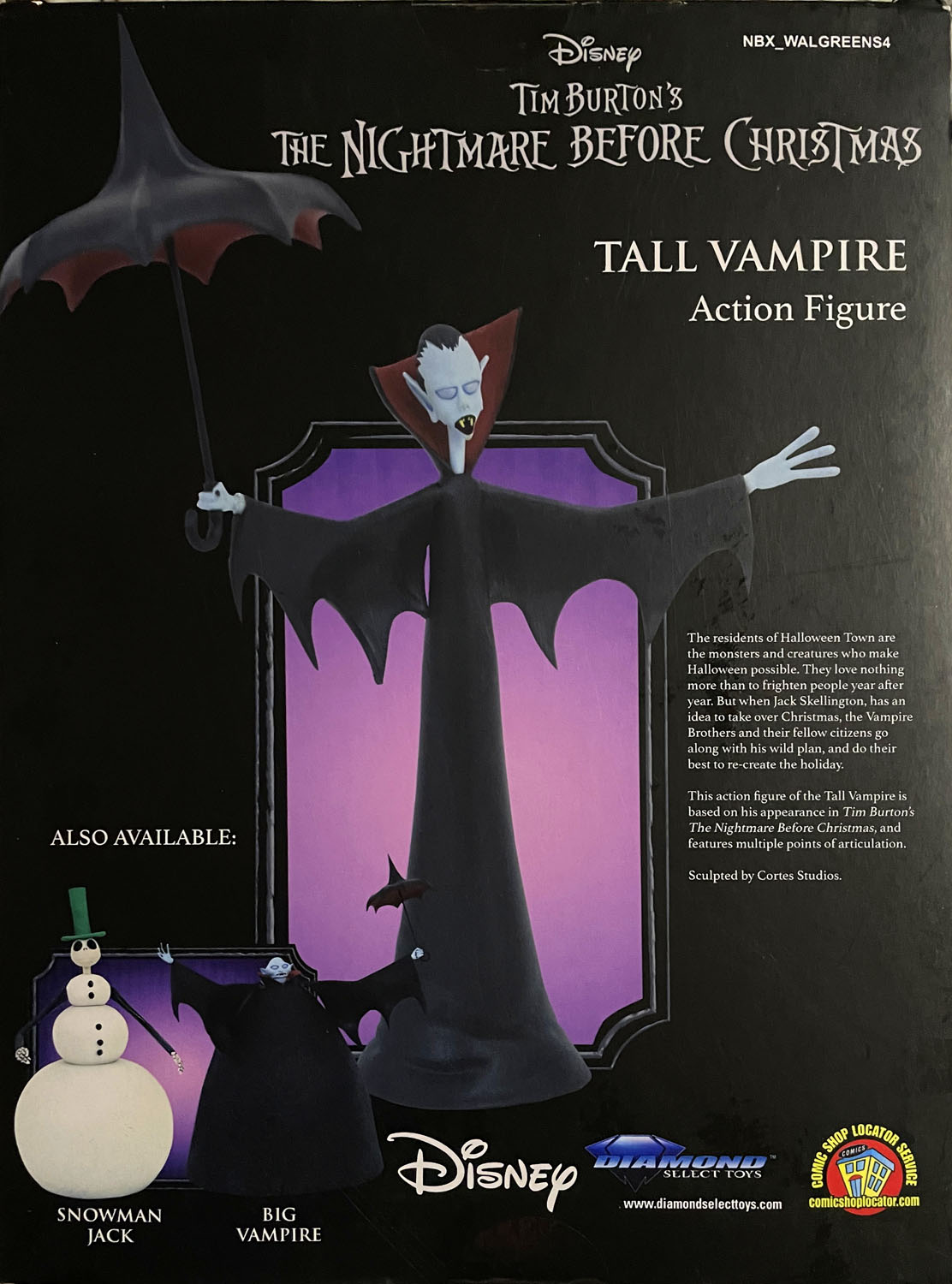 Tall Vampire - Diamond Select (Nightmare Before Christmas) action figure collectible - Main Image 2