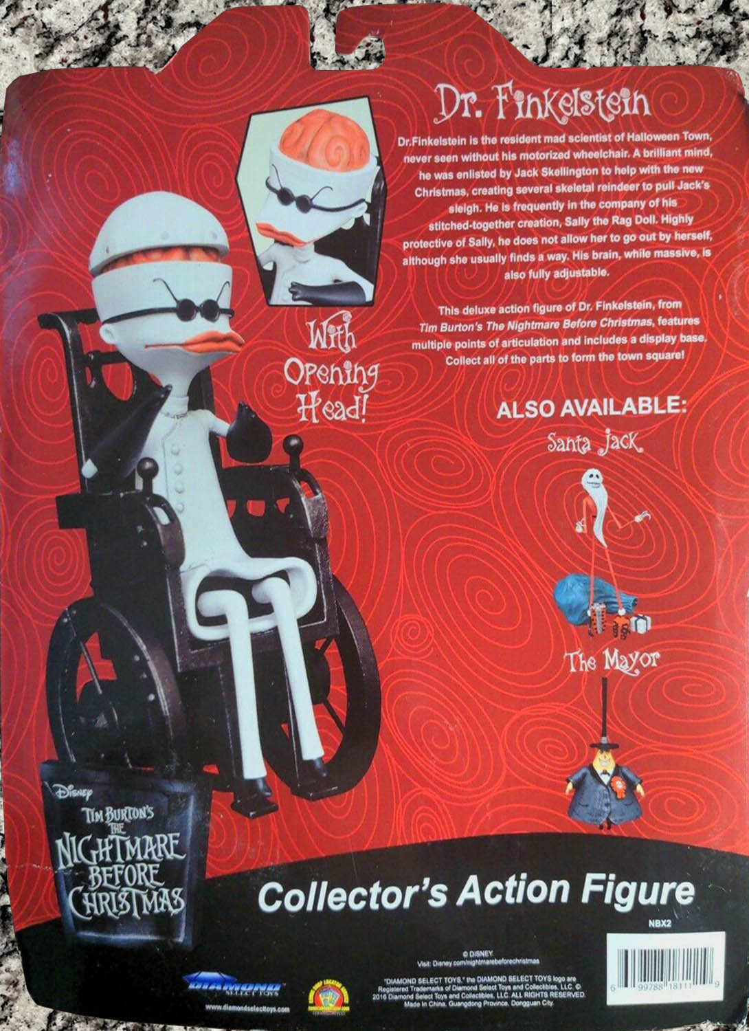 Dr. Finkelstein - Diamond Select (Nightmare Before Christmas) action figure collectible - Main Image 2