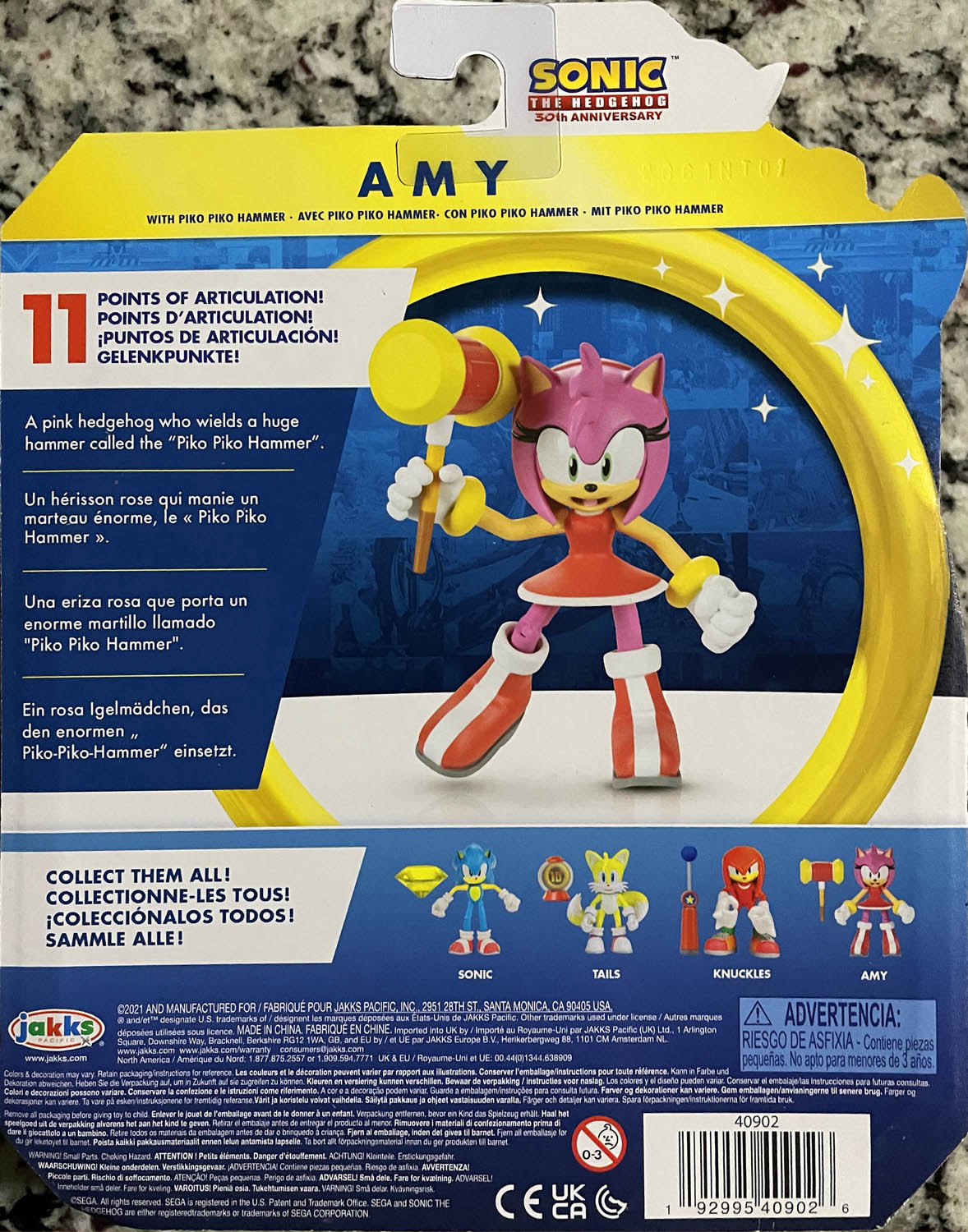 Amy - Jakks Pacific (Sonic The Hedgehog) action figure collectible - Main Image 2