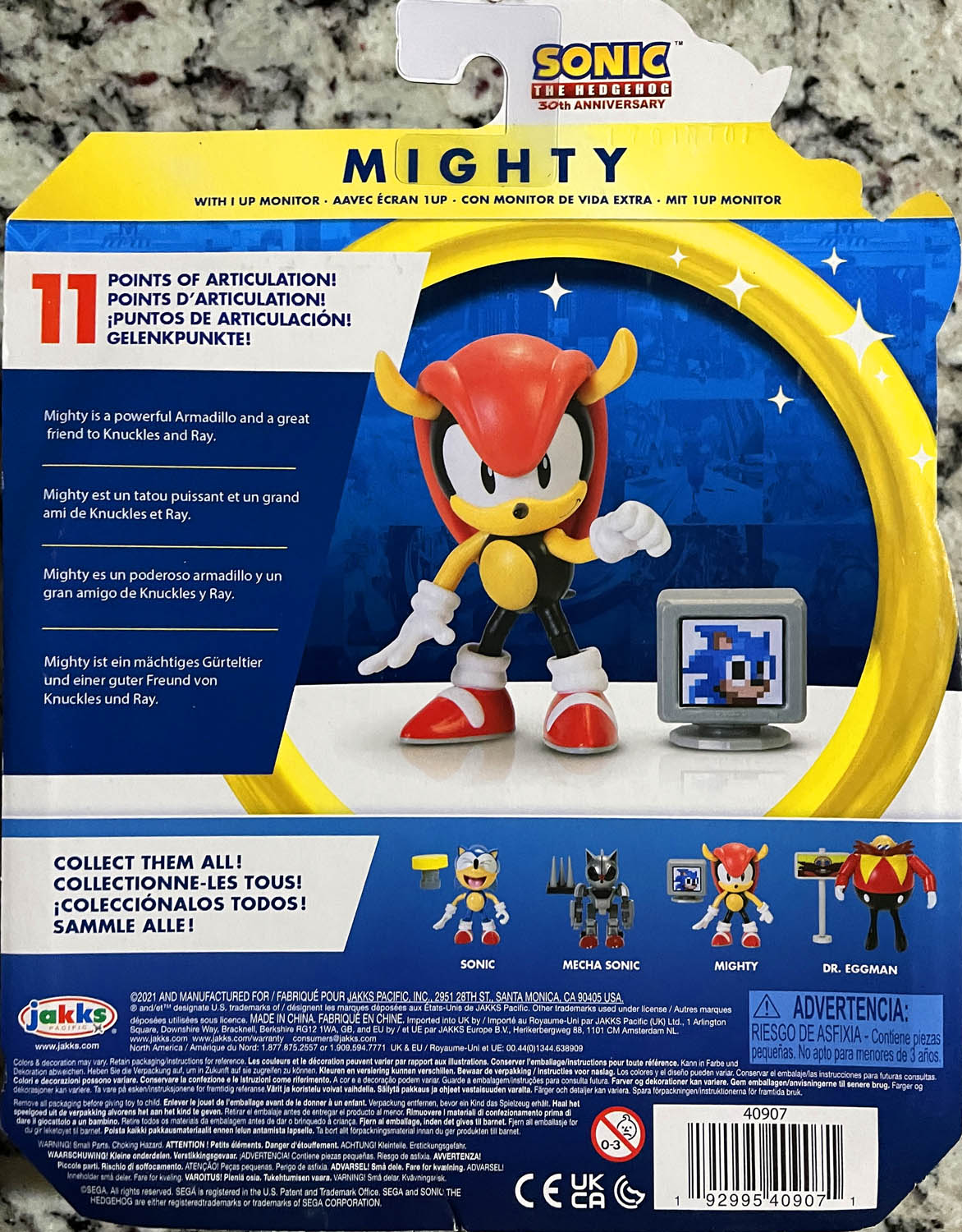 Mighty - Jakks Pacific (Sonic The Hedgehog) action figure collectible - Main Image 2