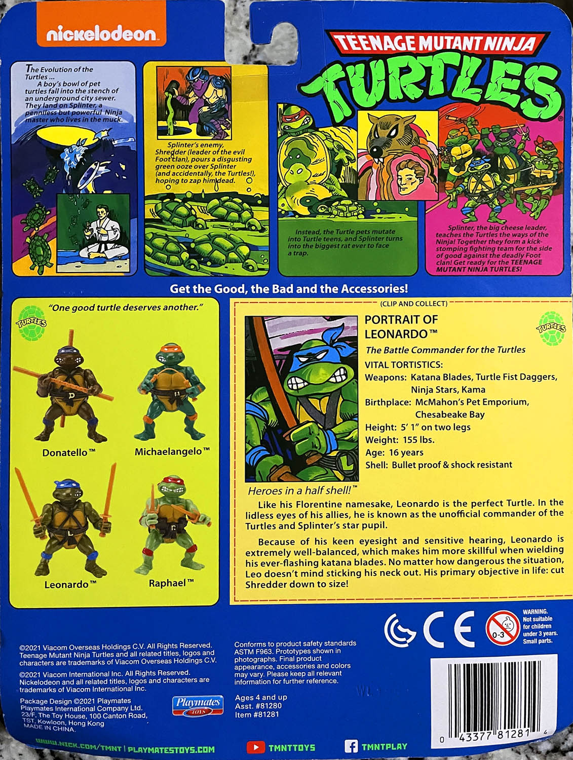 TMNT: Leonardo - Playmates (Teenage Mutant Ninja Turtles) action figure collectible - Main Image 2