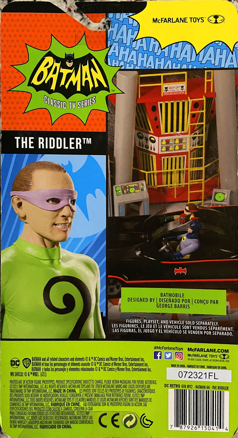 The Riddler - McFarlane Toys (Batman Classic Tv Series) action figure collectible - Main Image 2