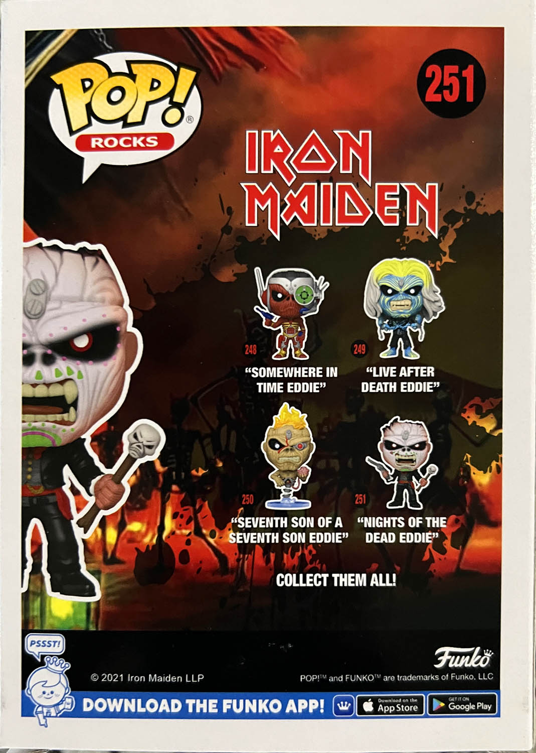 Night of the Dead Eddie 251 - Funko (POP! ROCKS) action figure collectible - Main Image 2
