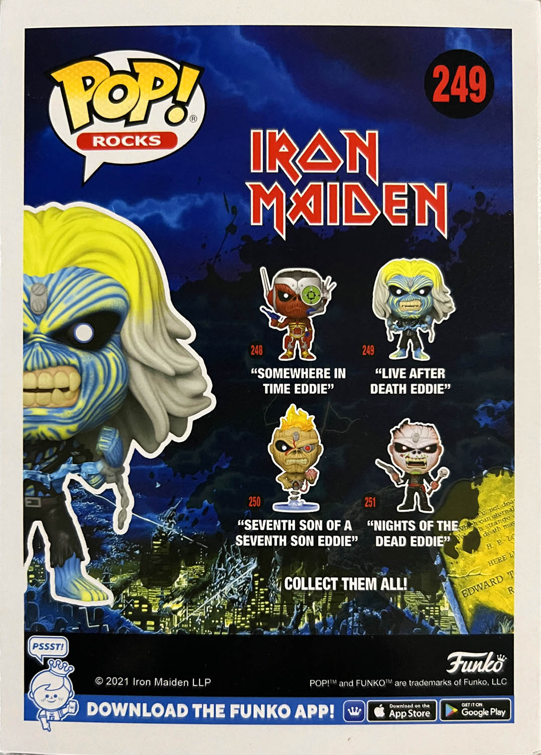 Live After Death Eddie 249 - Funko (POP! ROCKS) action figure collectible - Main Image 2