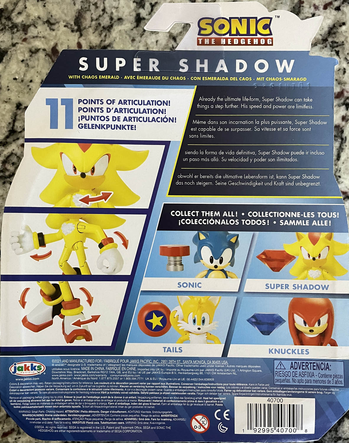 Super Shadow - Jakks Pacific (Sonic The Hedgehog) action figure collectible - Main Image 2