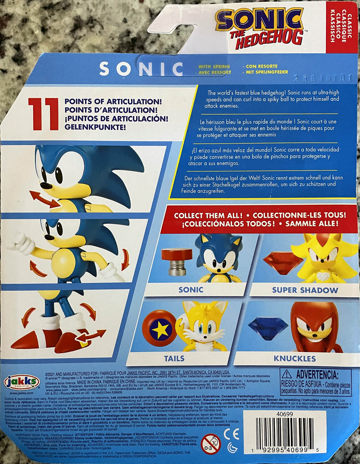 Sonic - Jakks Pacific (Sonic The Hedgehog) action figure collectible - Main Image 2