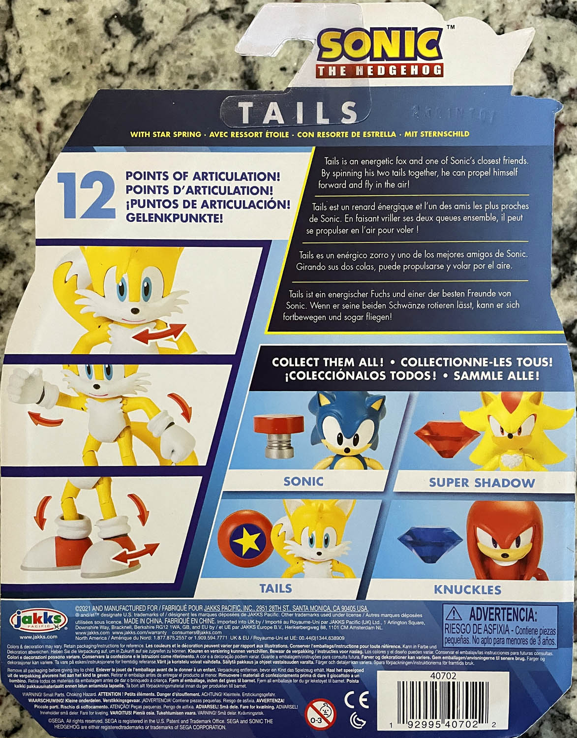 Tails - Jakks Pacific (Sonic The Hedgehog) action figure collectible - Main Image 2