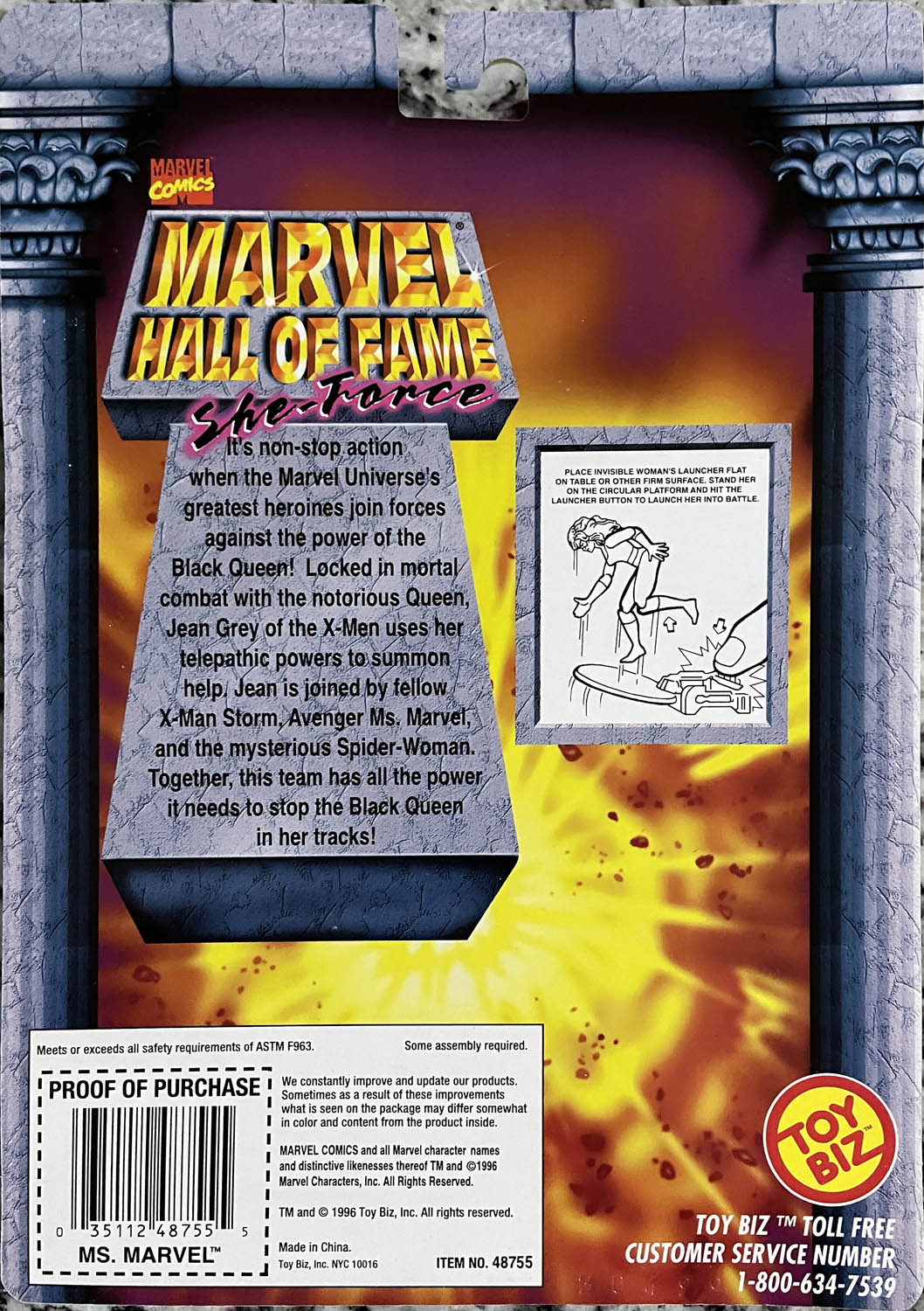 Ms. Marvel - Toy Biz (Marvel Hall of Fame) action figure collectible - Main Image 2