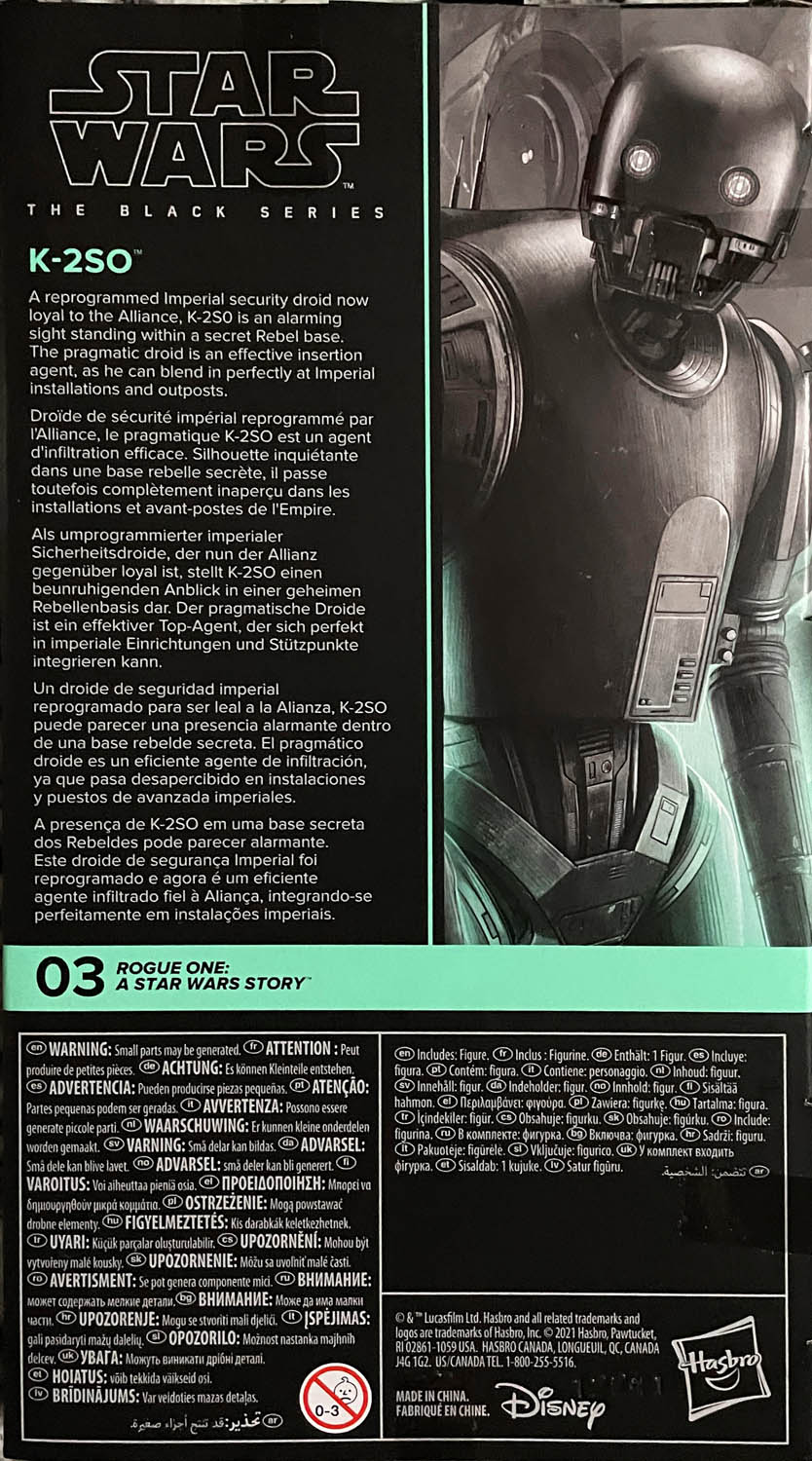 K-2SO (Rogue One) - Disney/Hasbro (Star Wars) action figure collectible - Main Image 2