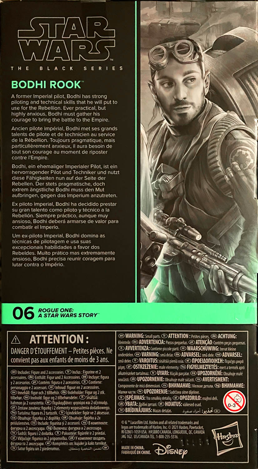 Bodhi Rook - Disney/Hasbro (Star Wars The Black Series 6) action figure collectible - Main Image 2
