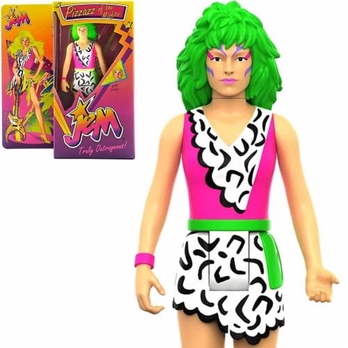 Pizzazz  (Neon Retro Box SDCC 2022 Exclusive Figure) - Super7 (Jem and the Holograms) action figure collectible [Barcode 840049823846] - Main Image 4