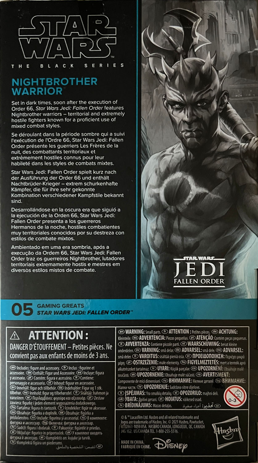 Nightbrother Warrior - Disney/Hasbro (Star Wars The Black Series 6) action figure collectible - Main Image 2