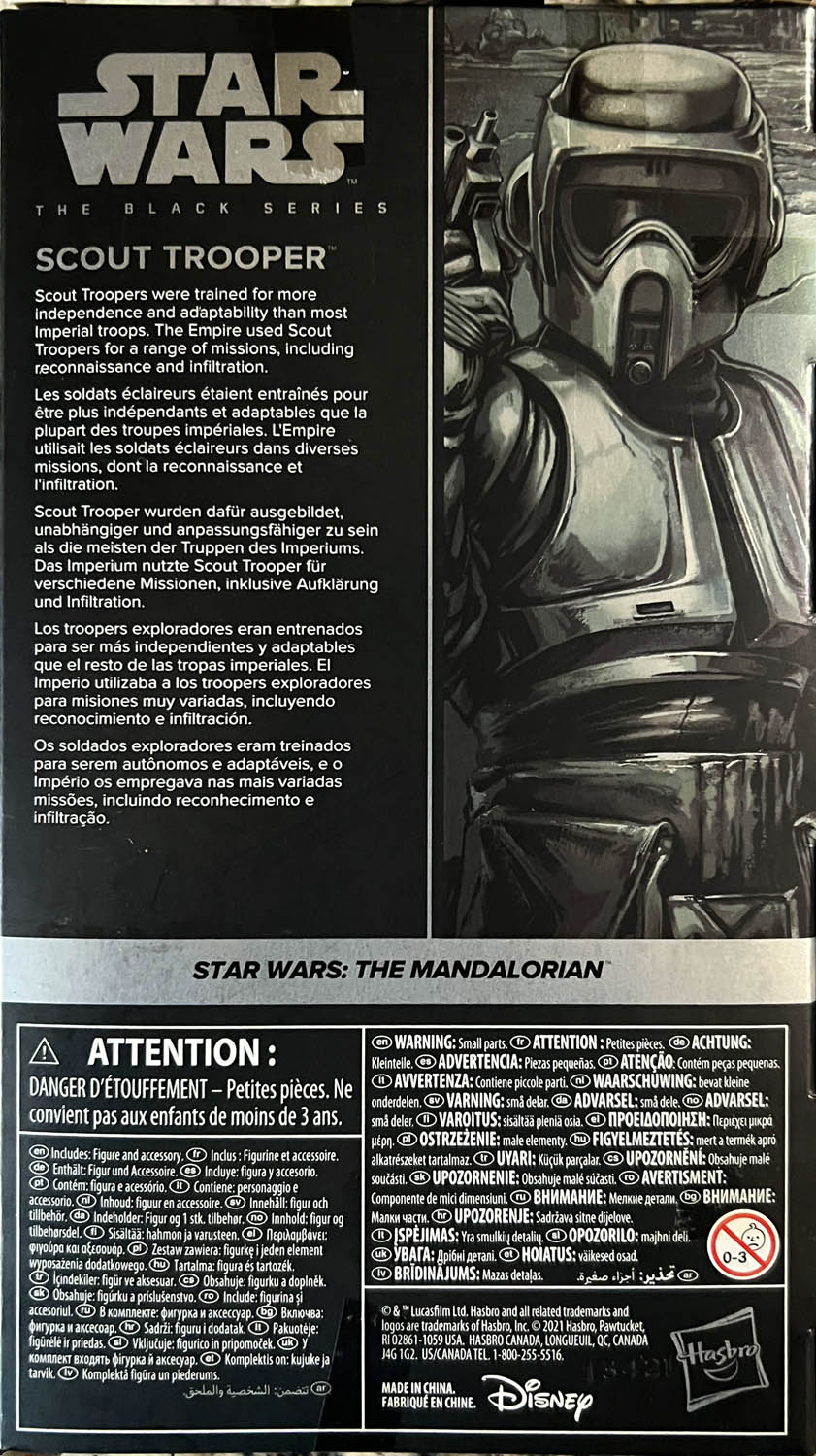 Imperial Biker Scout (Carbonized) - Hasbro (Star Wars: The Black Series) action figure collectible - Main Image 2