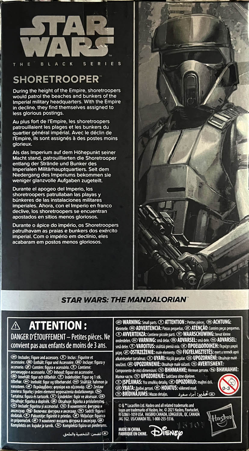 Shoretrooper (Carbonized) - Disney / Hasbro (Black Series 6” Carbonized 2020- 2024) action figure collectible - Main Image 2