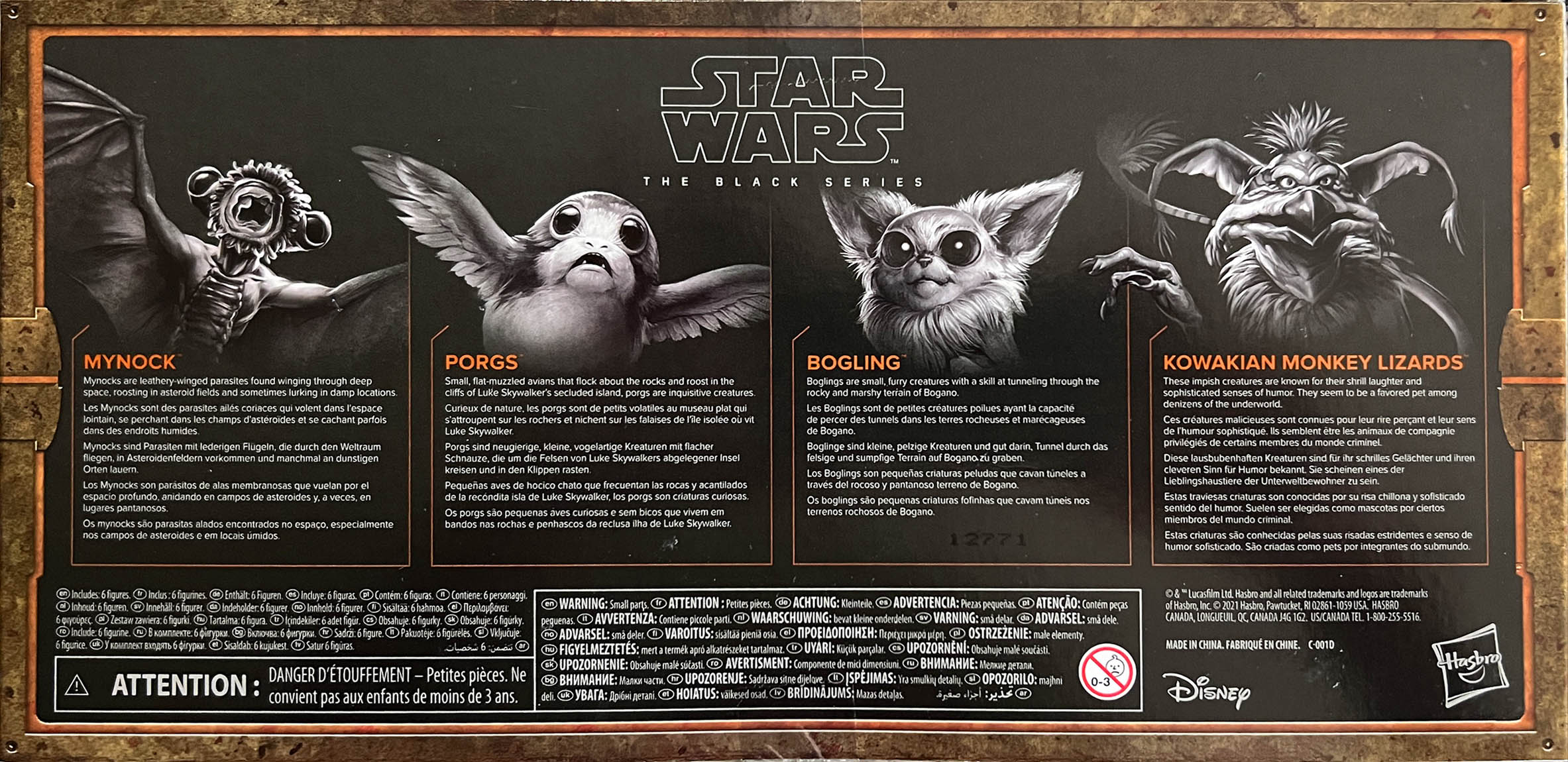 Galactic Creatures 6-Pack - Disney/Hasbro (Star Wars The Black Series 6) action figure collectible - Main Image 2