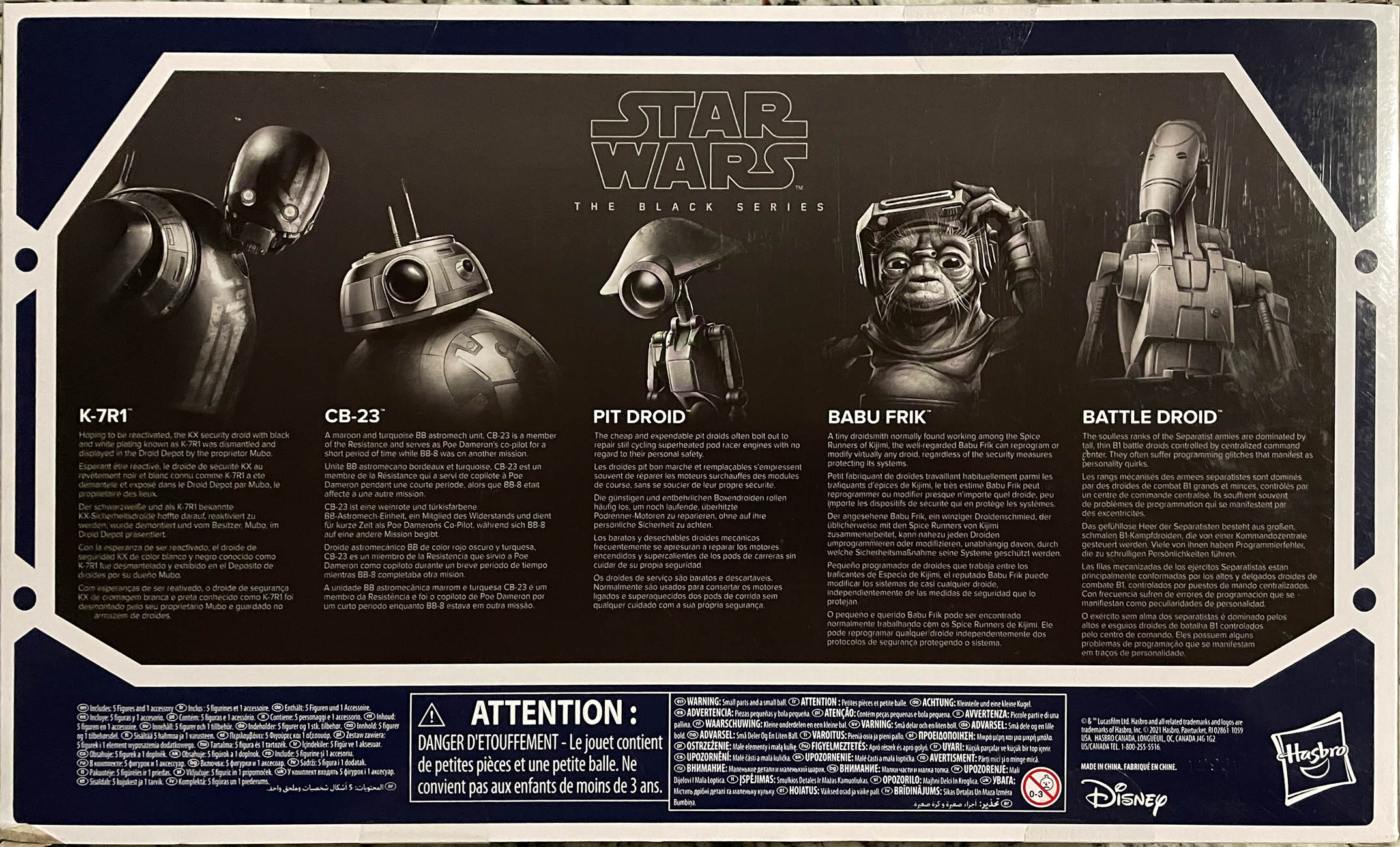 Droid Depot 5-Pack - Disney/Hasbro (Star Wars The Black Series 6) action figure collectible - Main Image 2