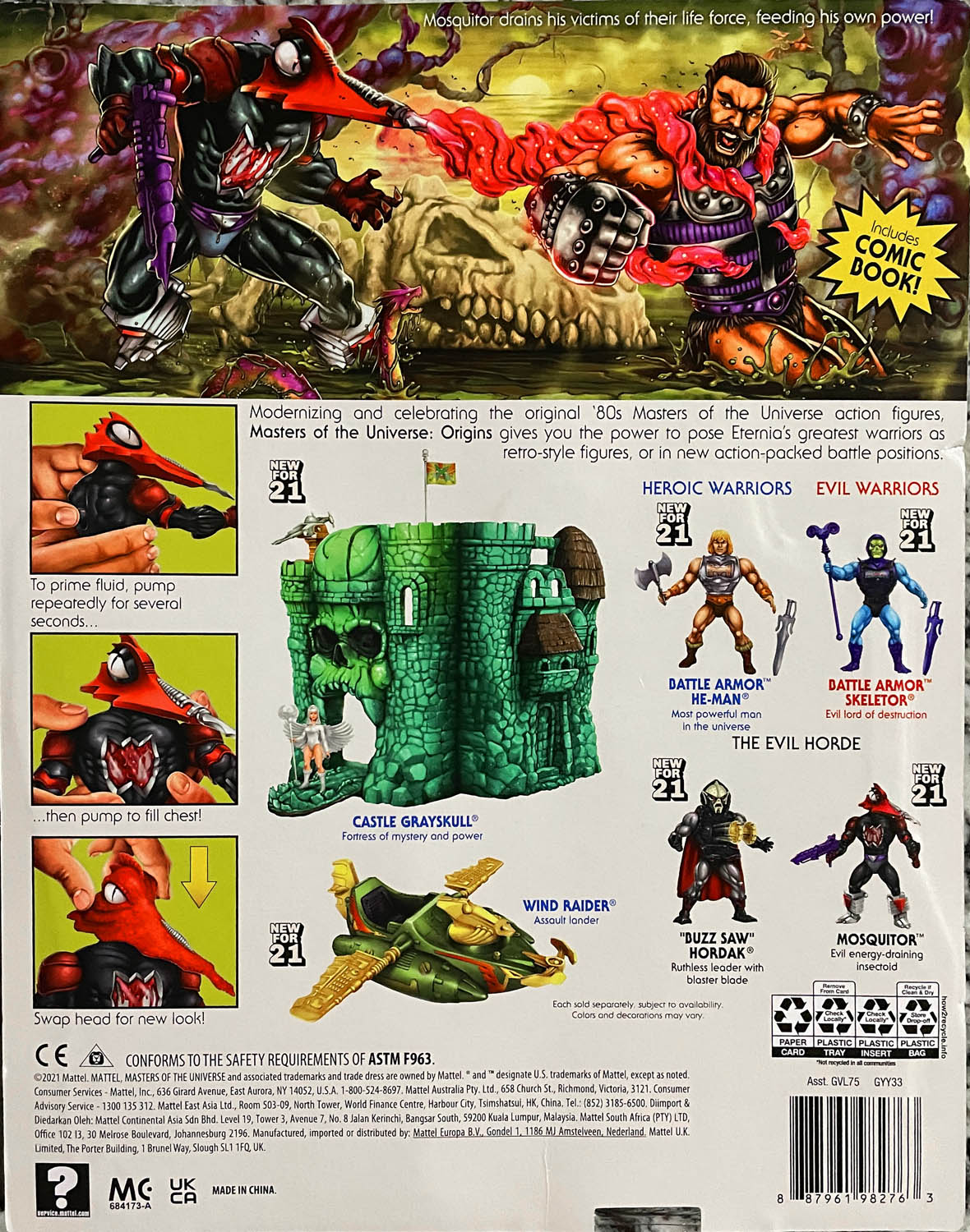 Mosquitor (Deluxe) - Mattel (Masters of the Universe: Origins) action figure collectible - Main Image 2