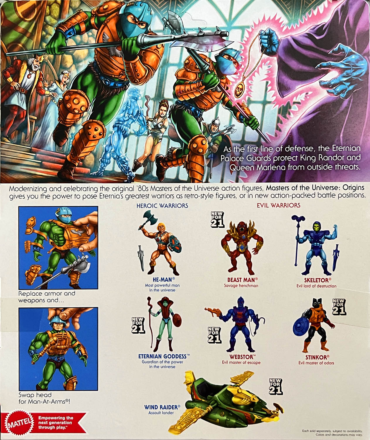 Motu Origins: Eternian Palace Guard - Mattel (Masters of the Universe: Origins) action figure collectible - Main Image 2