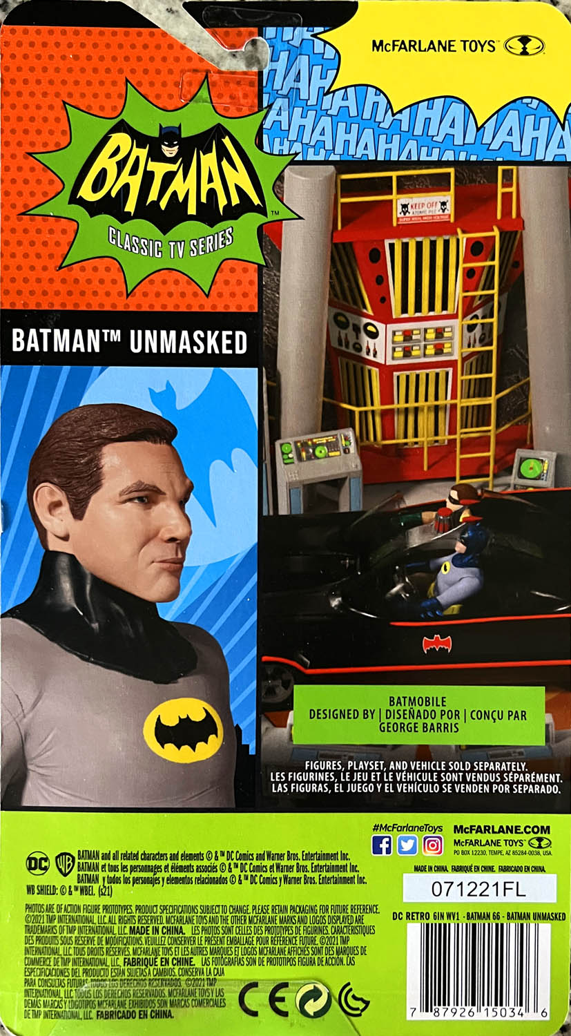 Batman Unmasked - McFarlane Toys (Batman Classic Tv Series) action figure collectible - Main Image 2